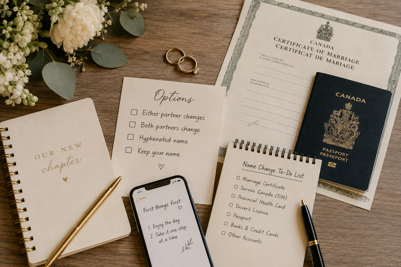 Changing Your Name After Marriage in Canada: Options for Every Couple