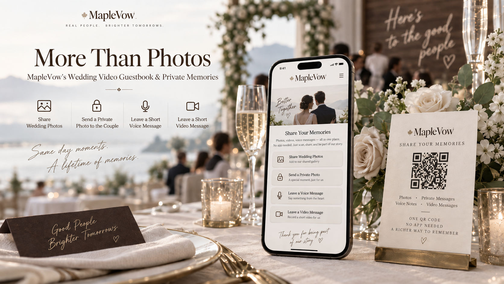 More Than Photos: MapleVow’s Wedding Video Guestbook & Private Memories